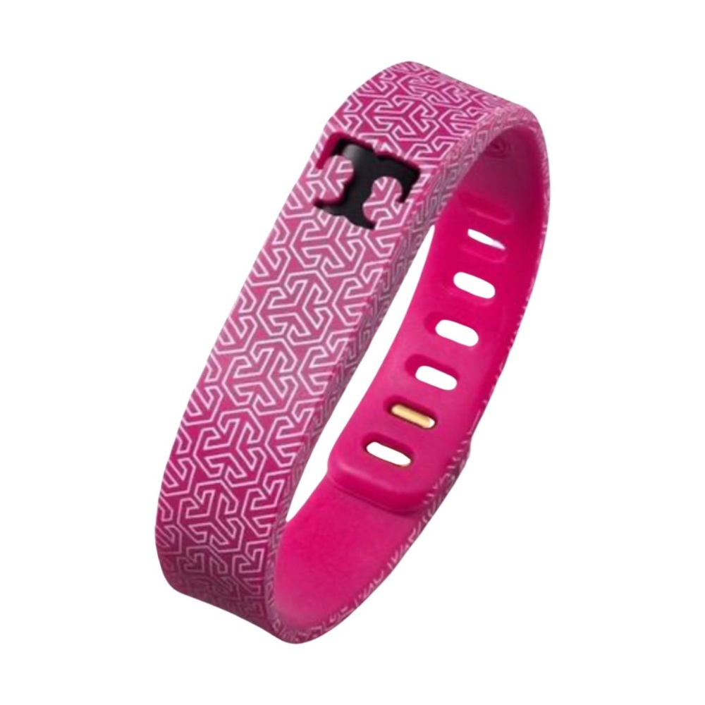 TORY BURCH • Pink FitBit Flex Bracelet Band Tech Accessory - Picture 1 of 4